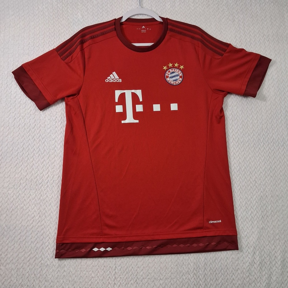 Adidas FC Bayern Munich Soccer Jersey Mens Medium Red